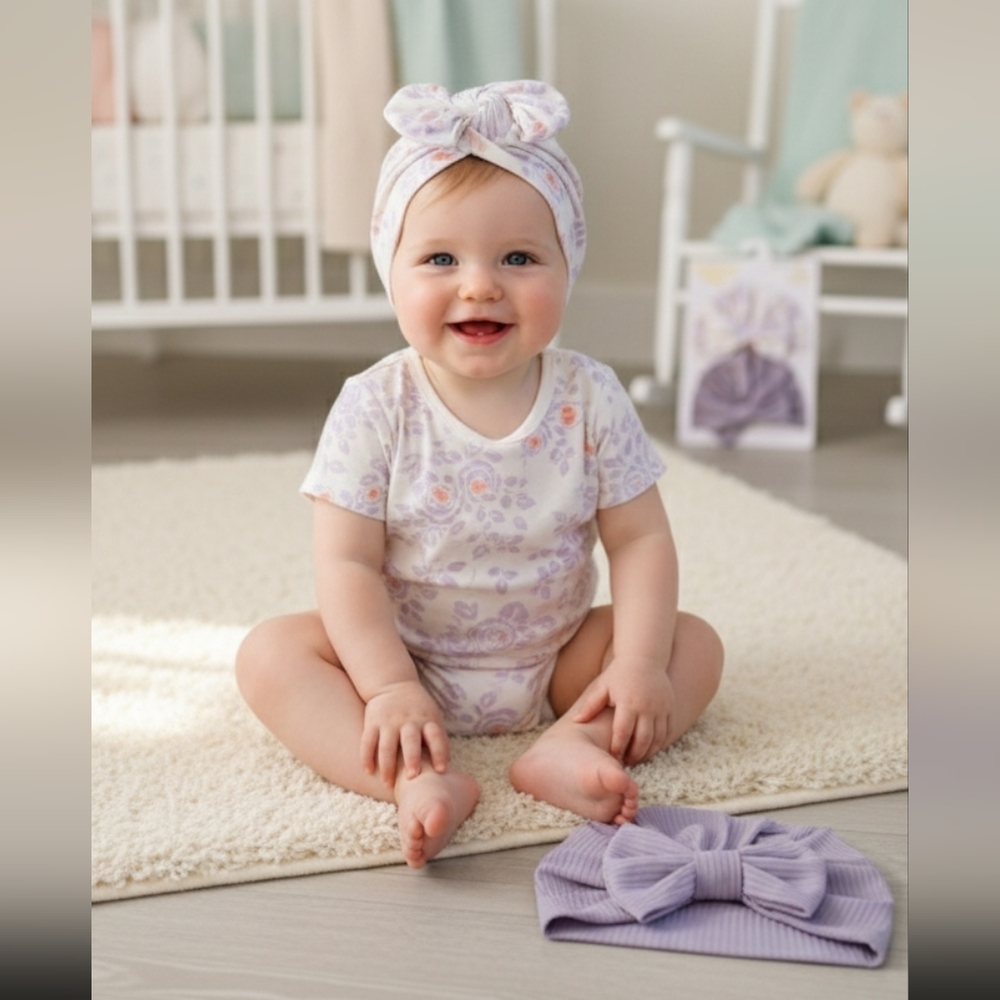 Bebe baby 2 turban hats NWT